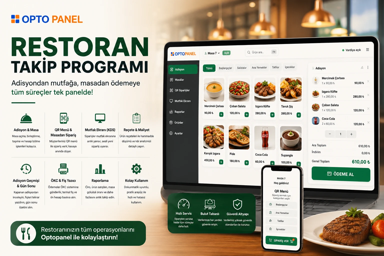Restoran Takip Programı: Sipariş, Adisyon ve Mutfak Yönetimini Tek Panelde Toplayın